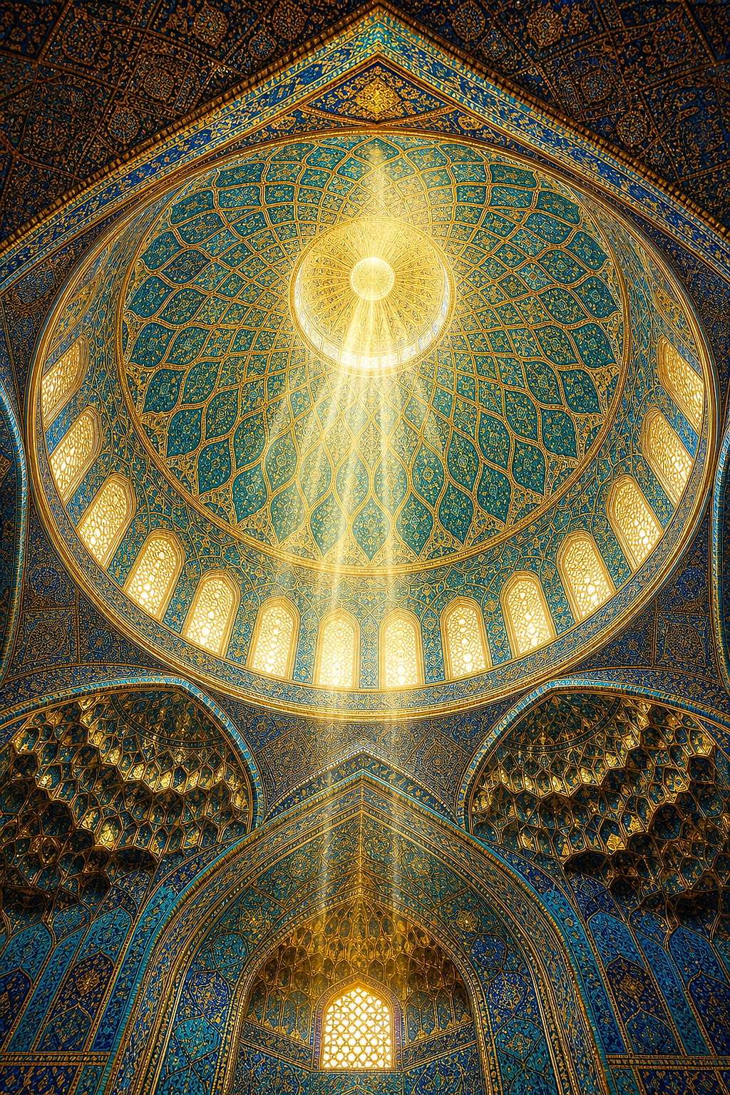 Kubbenin Nuru — Maneviyat cam tablo