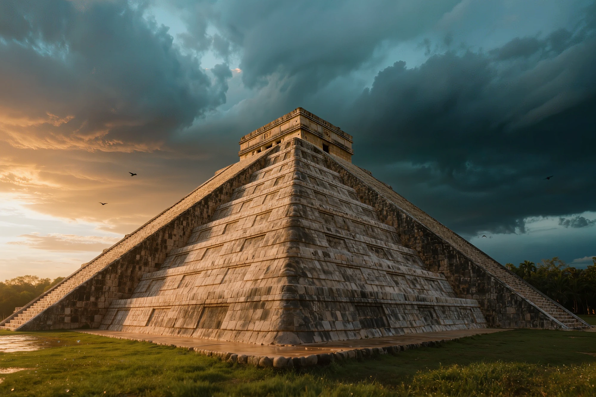 Chichén Itzá – Kukulkán Piramidi — Kültür & Miras cam tablo
