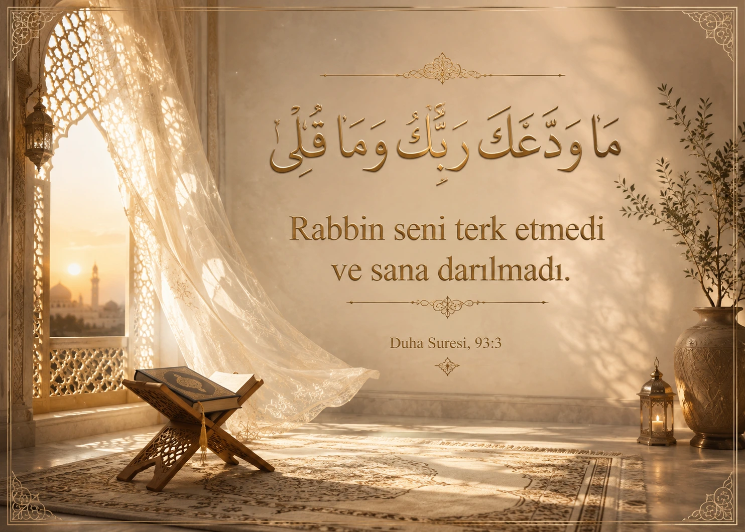 Terk Edilmeyen Kalp — Maneviyat cam tablo