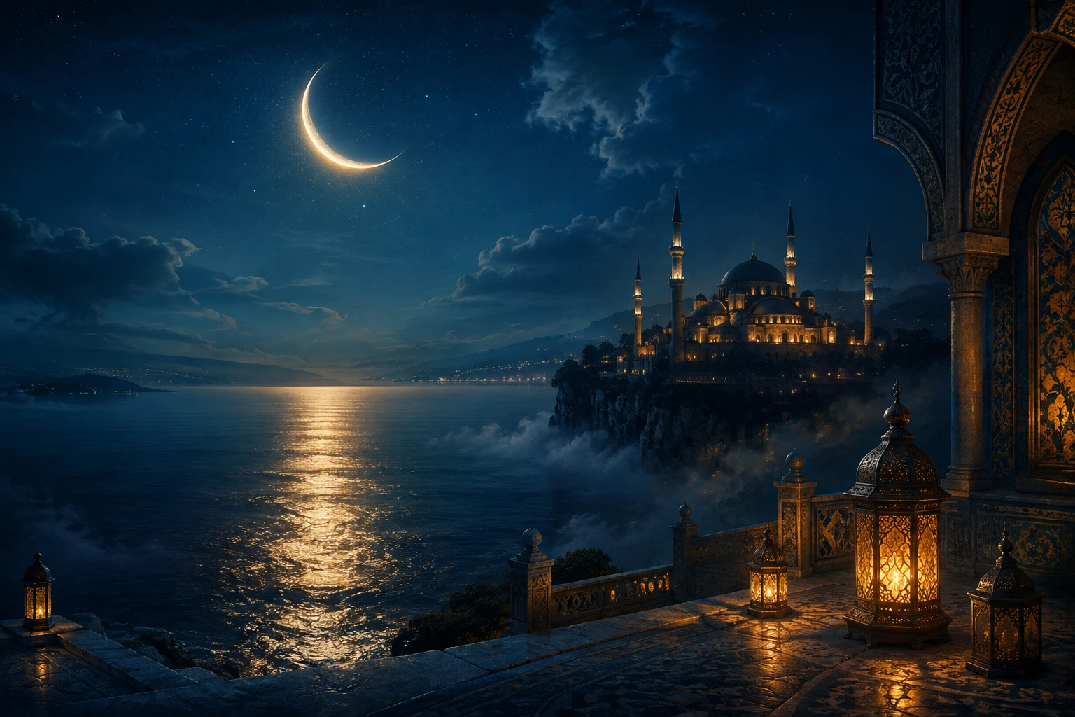 Hilalin Sessizliği — Maneviyat cam tablo