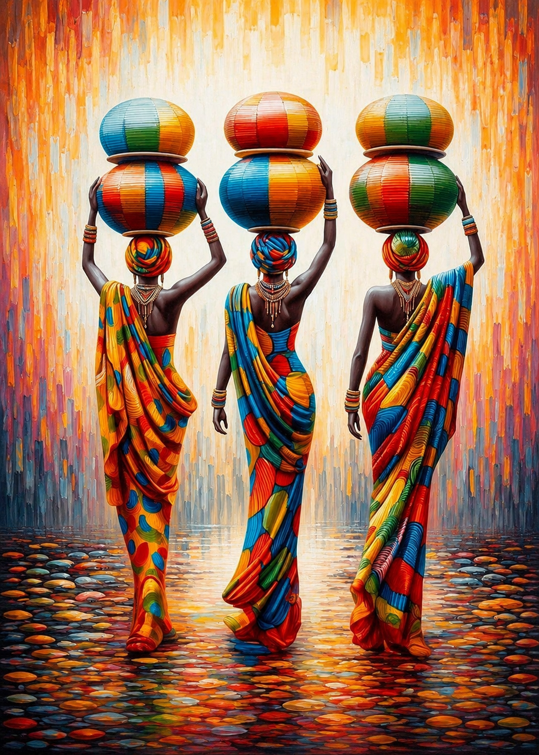 Renk Taşıyanlar — Modern Sanat cam tablo