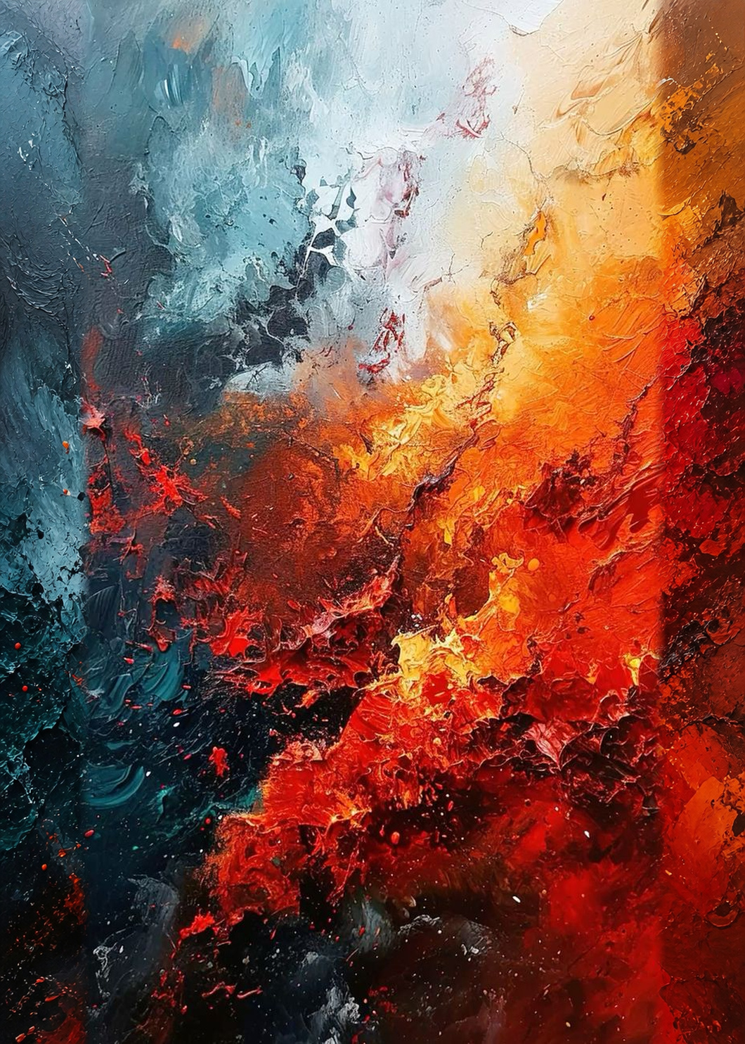 Kor Çatlağı — Modern Sanat cam tablo