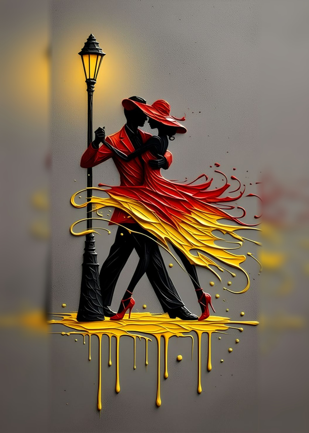 Tutkunun Adımları — Modern Sanat cam tablo