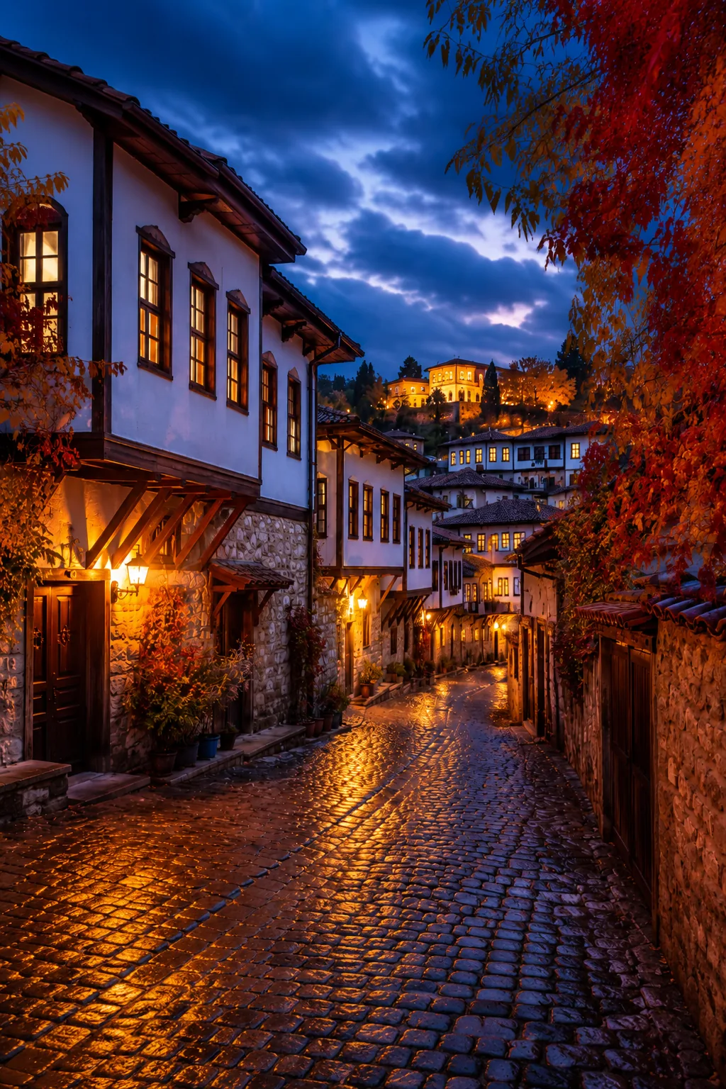 Safranbolu’da Yağmur Sonrası — Kültür & Miras cam tablo
