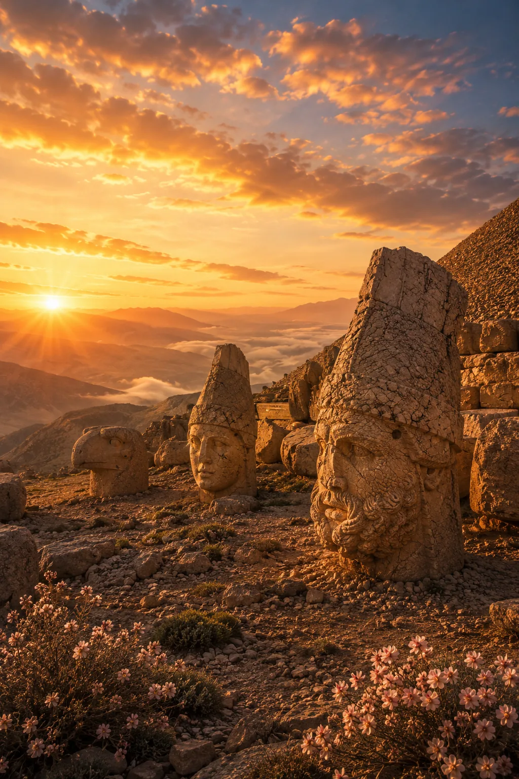 Nemrut’ta Göğe Yakın — Kültür & Miras cam tablo