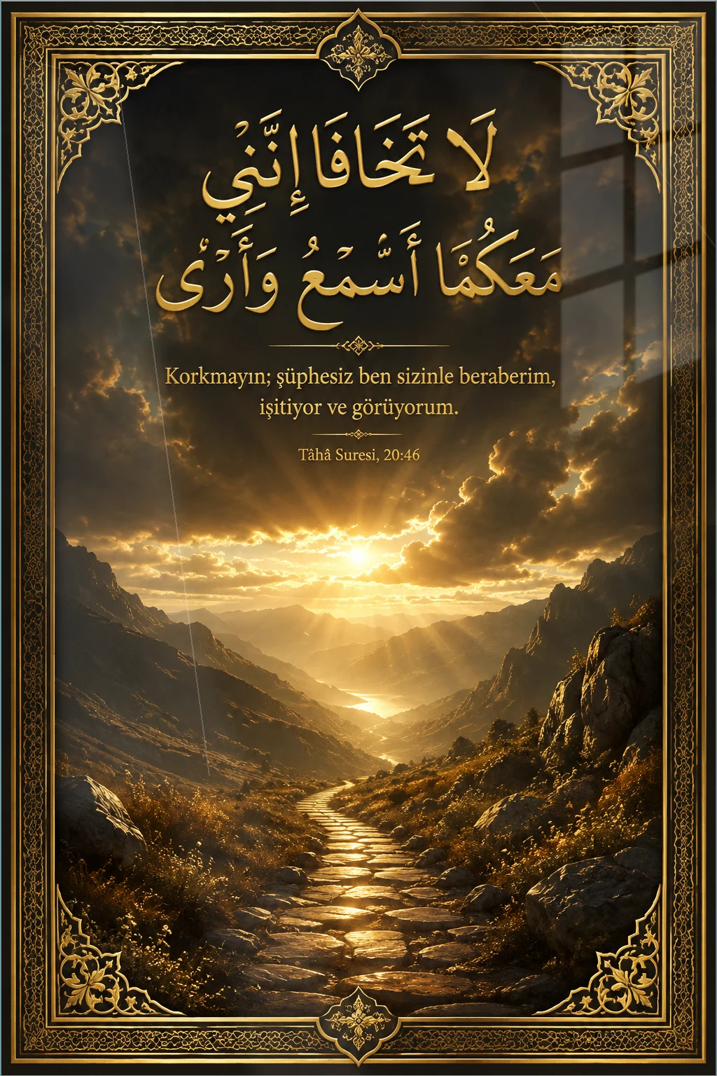 Ben Sizinle Beraberim — Maneviyat cam tablo