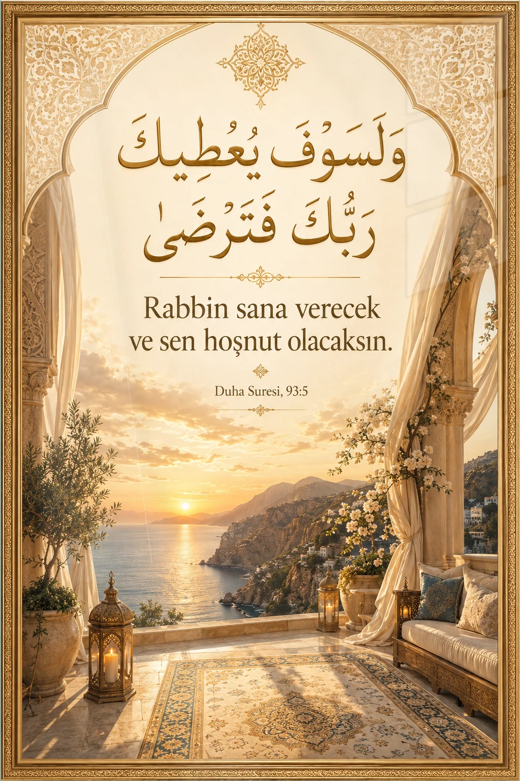Rabbin Sana Verecek — Maneviyat cam tablo
