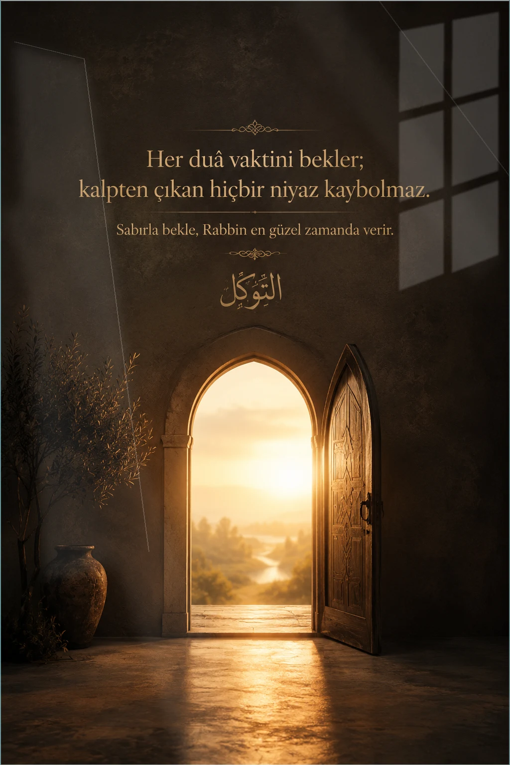 Rahmet Kapısı — Maneviyat cam tablo