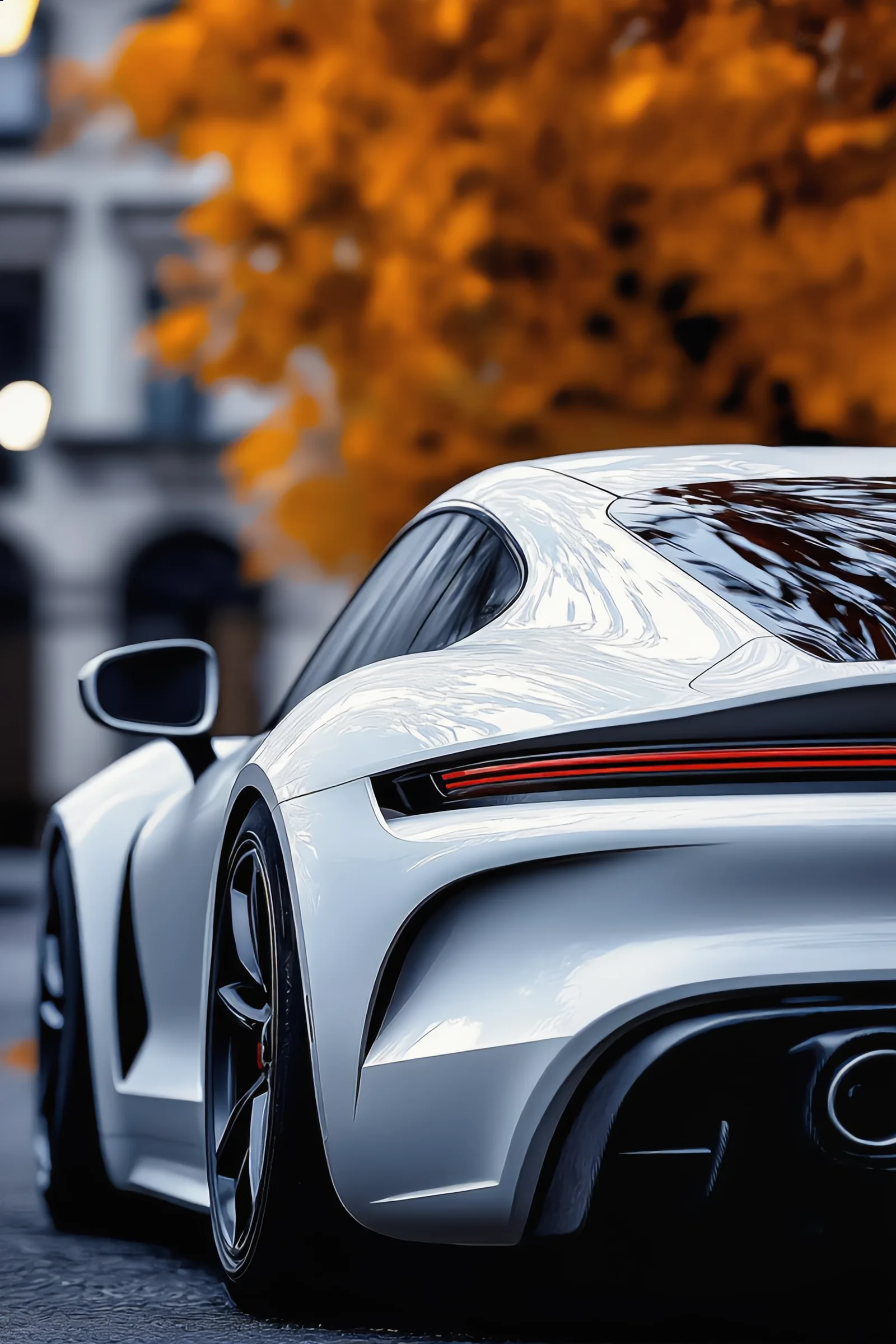 Gün Batımı Zarafeti — Motor & Tutku cam tablo