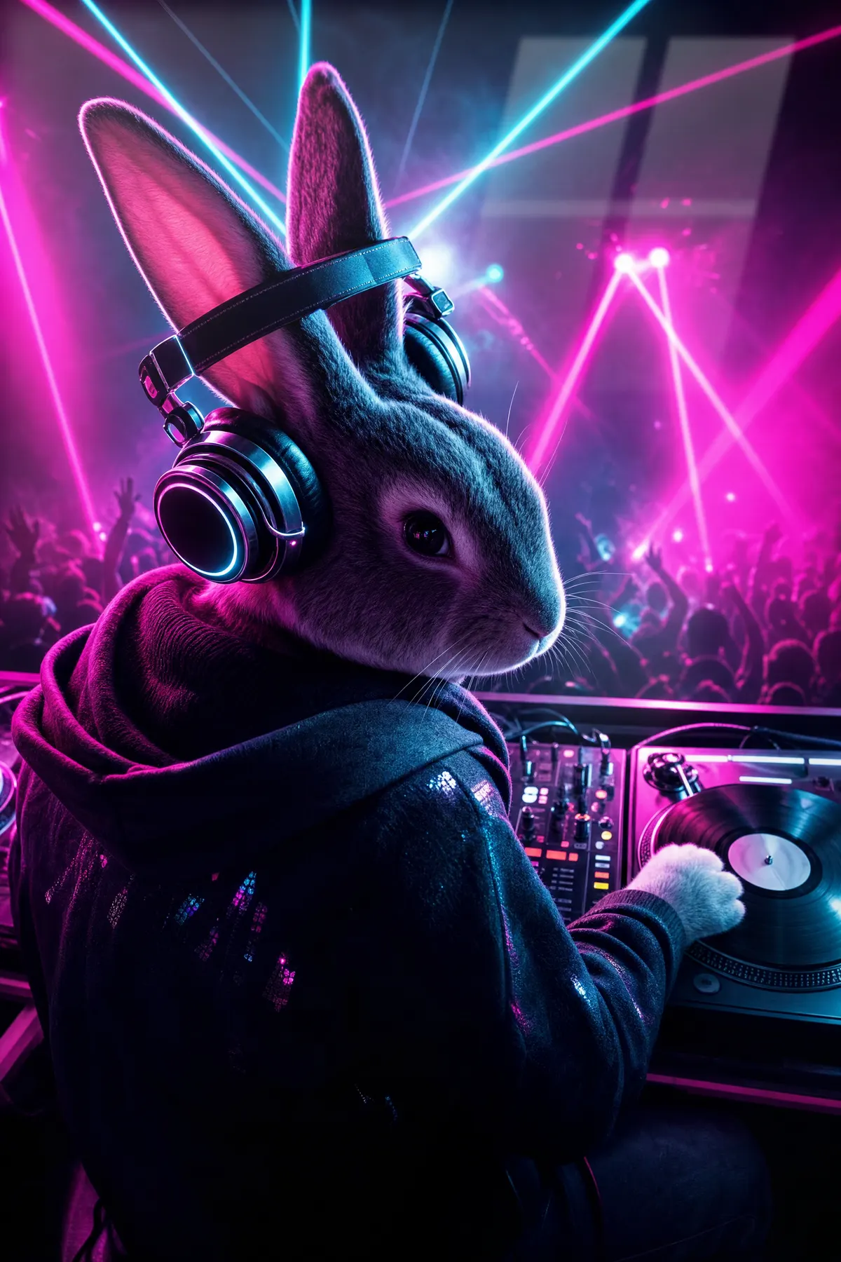 DJ Tavşan — Eğlenceli cam tablo