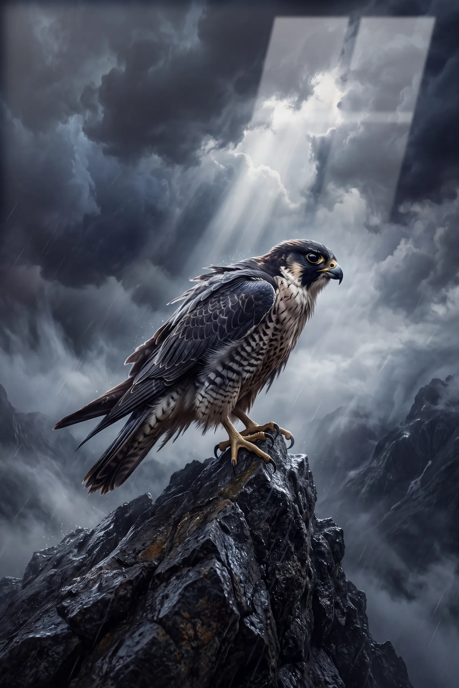 Fırtınanın Gözü — Doğa & Yaşam cam tablo