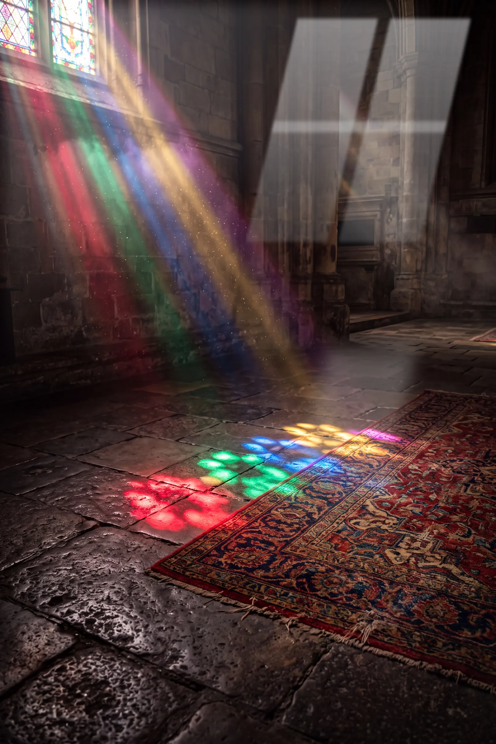 Revzen Yağmuru — Maneviyat cam tablo