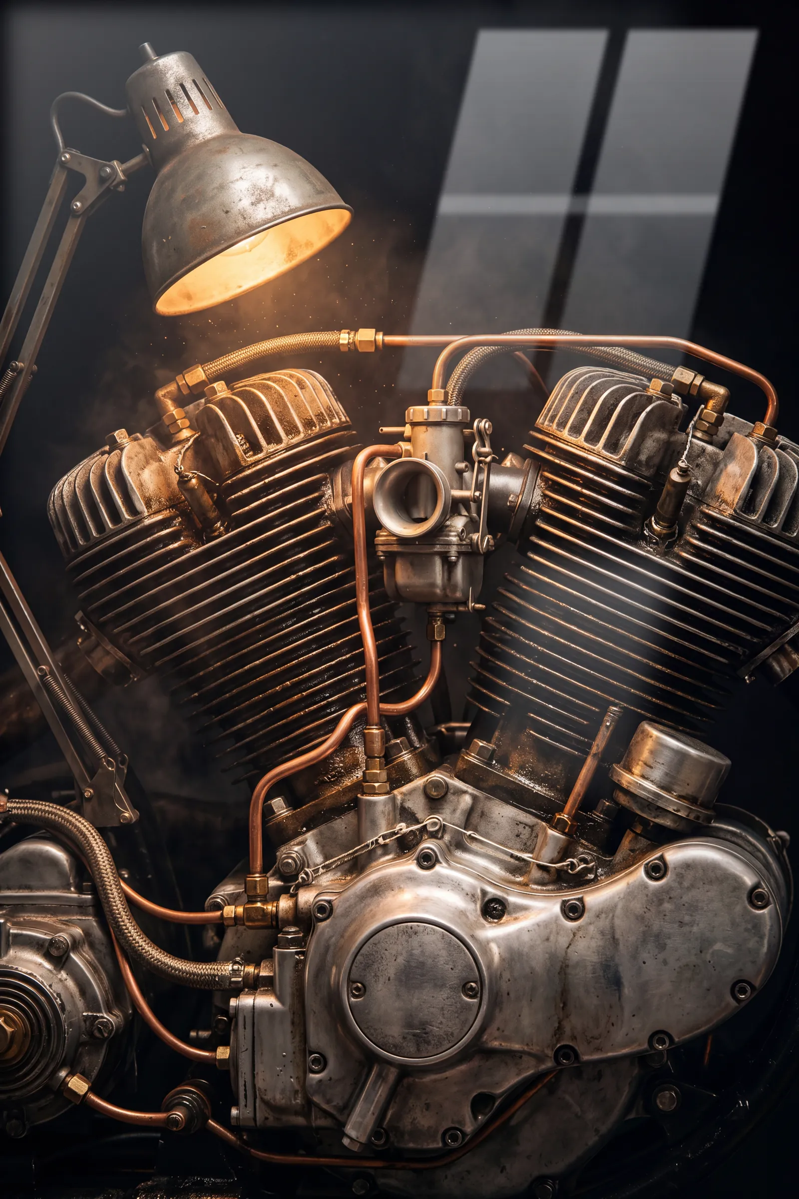 Kalbin Mekaniği — Motor & Tutku cam tablo