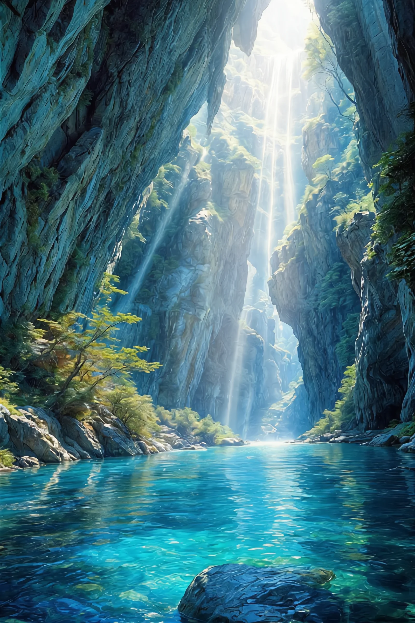 Kanyonun Kalbi — Doğa & Yaşam cam tablo