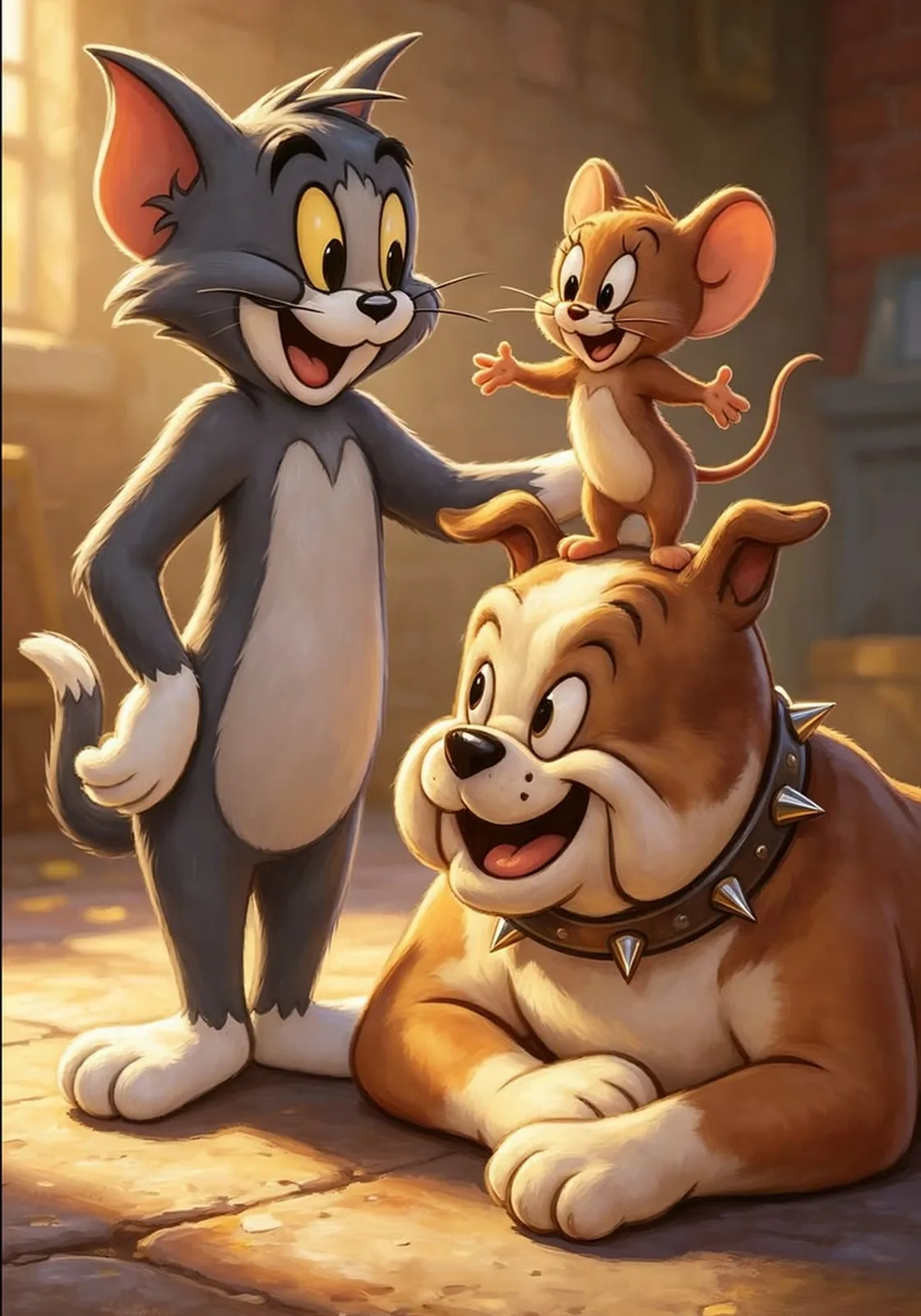 Tom, Jerry ve Bulldog Dostu — Kids by Hi Mom cam tablo
