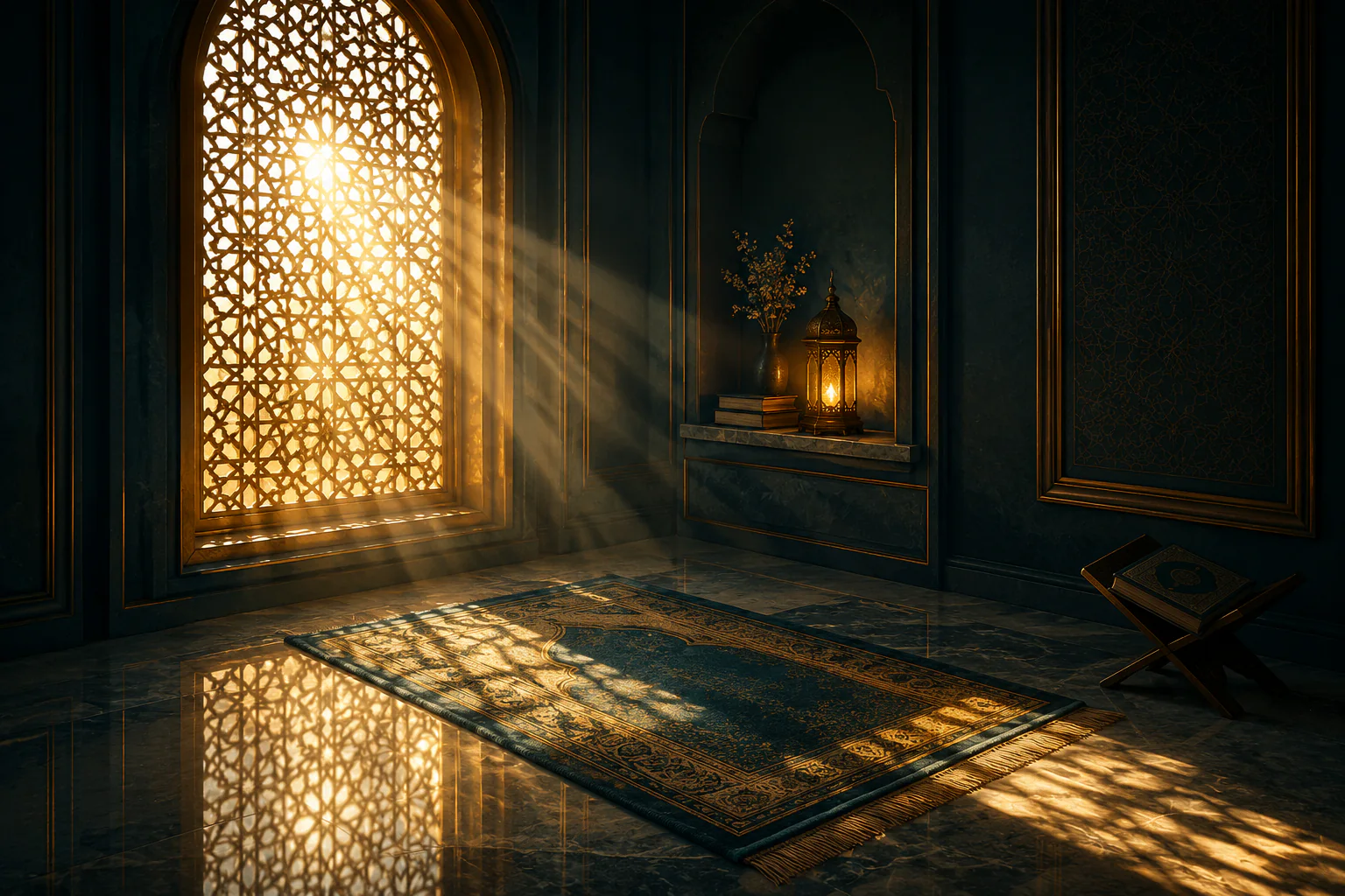Sessiz Dua — Maneviyat cam tablo