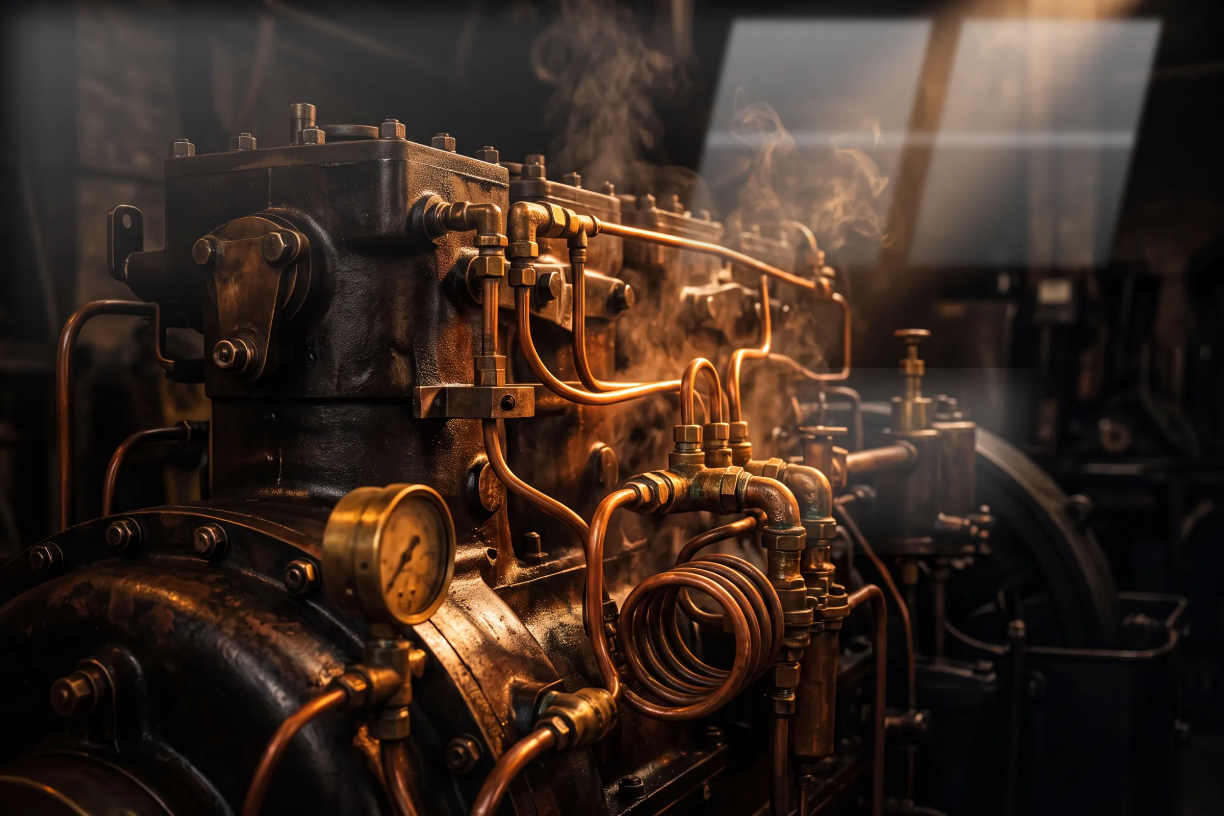 Bakır Kalp — Motor & Tutku cam tablo