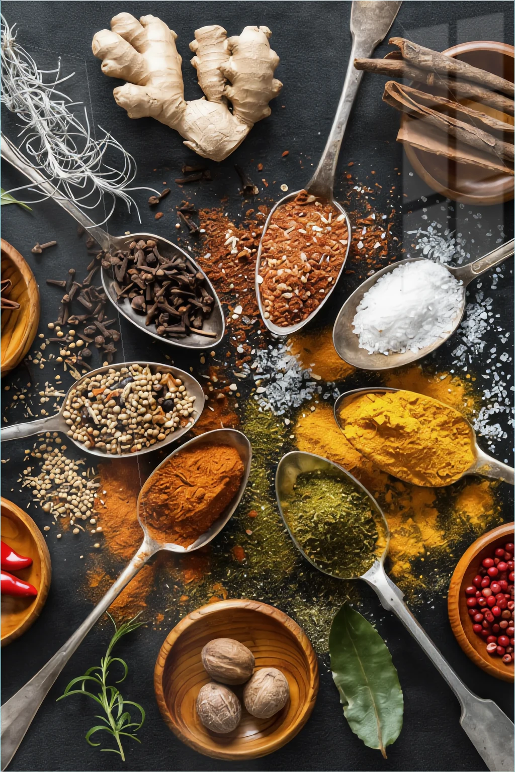 Baharat Kaşıkları — Mutfak Koleksiyonu cam tablo