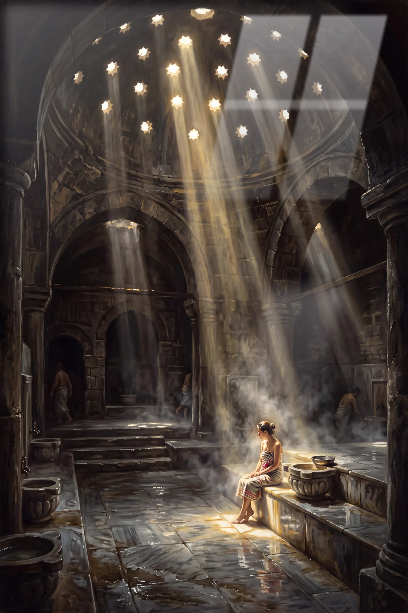 Hamam Işığı — VV Studio cam tablo