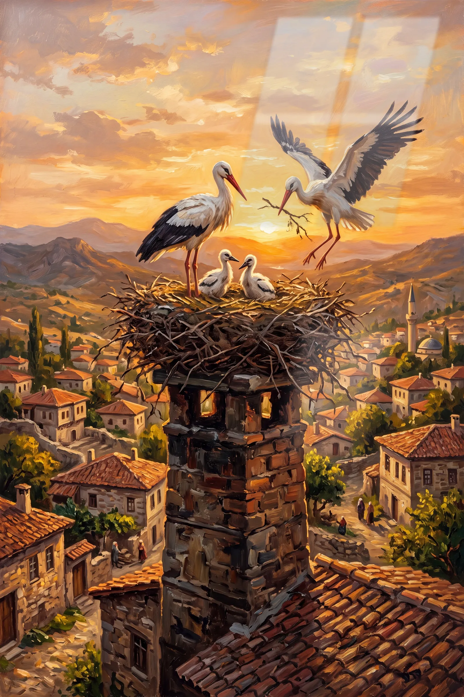 Leylek Yuvası — VV Studio cam tablo