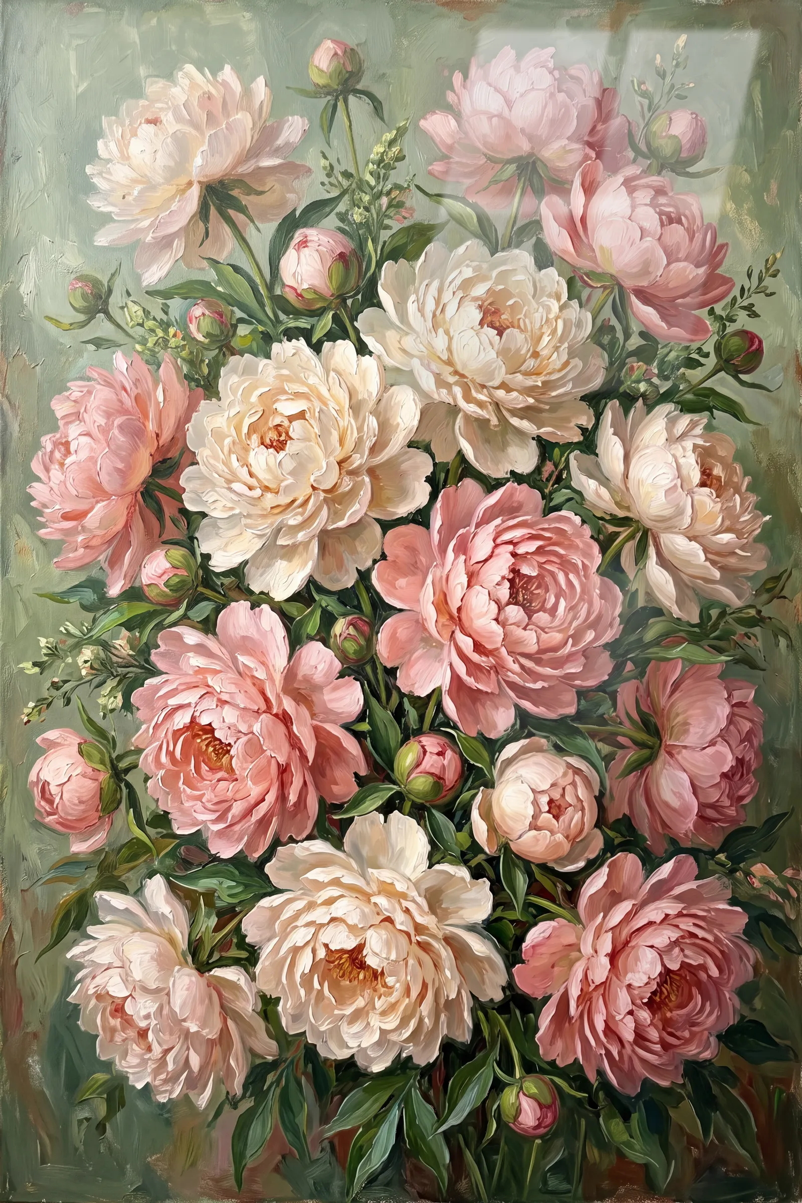 Şakayık Buketi — VV Studio cam tablo
