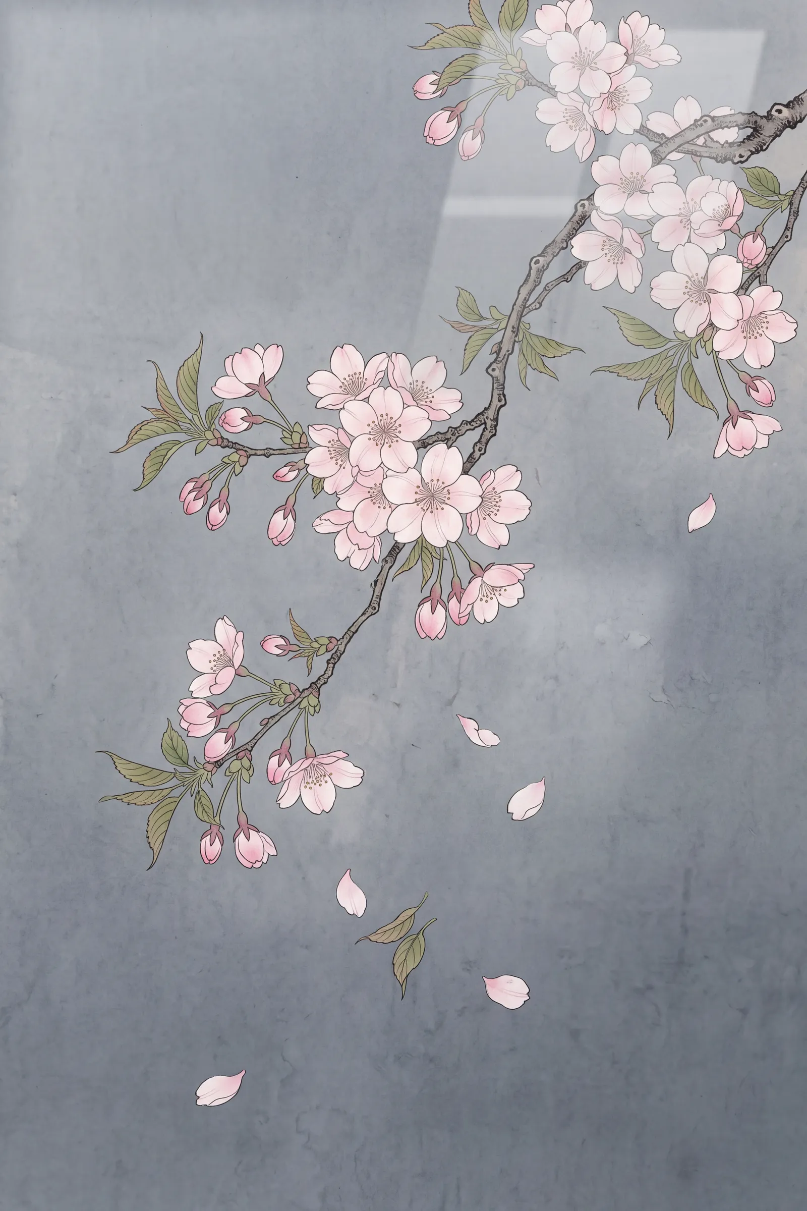 Sakura Dalı — VV Studio cam tablo