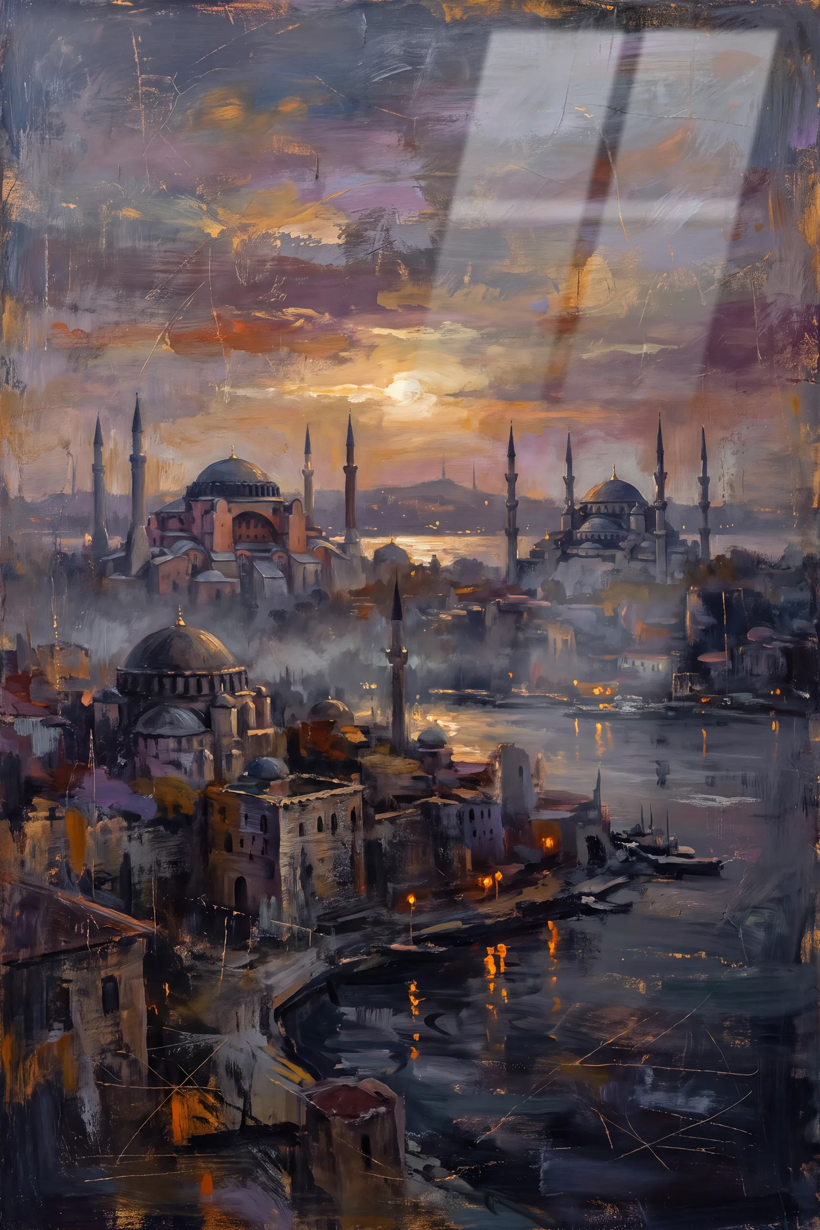 İstanbul Alacakaranlığı — VV Studio cam tablo